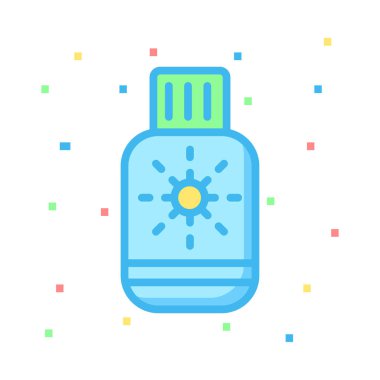 losyon web simgesi, vektör çizim 