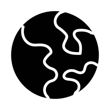 Dünya küre simge, simge, vektör çizim