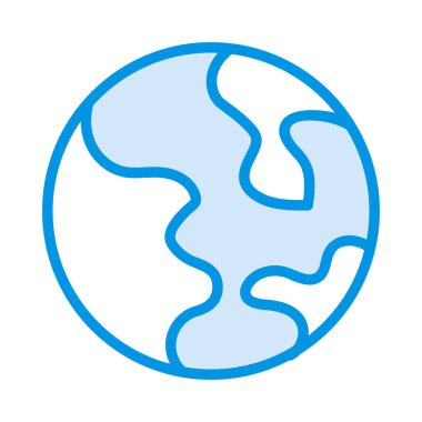 Dünya küre simge, simge, vektör çizim