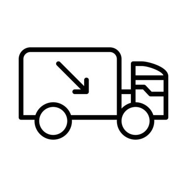  kamyon beyaz arkaplanda izole edildi