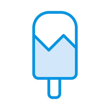 dondurma ikonu vektör illüstrasyonu