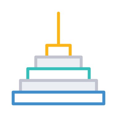 kek ikonu vektör illüstrasyonu 