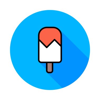 dondurma ikonu vektör illüstrasyonu