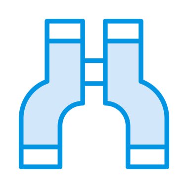 dürbün web simgesi, vektör çizim 