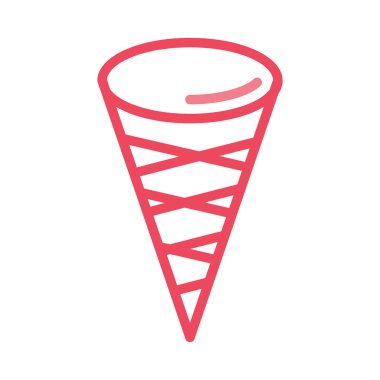 dondurma ikonu vektör illüstrasyonu