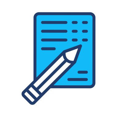 dosya ve kalem web simgesi, vektör çizim 