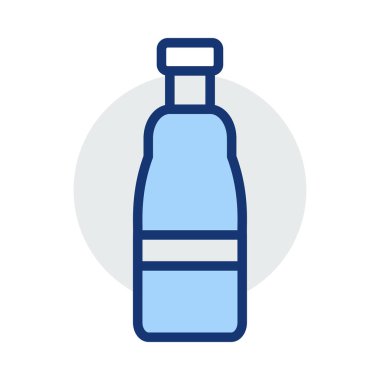 şişe ağ simgesi, vektör illüstrasyonu 