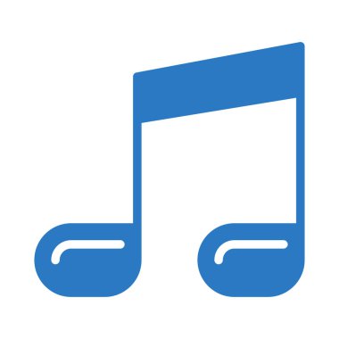 beyaz izole müzik simgesi 