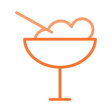 dondurma ikonu vektör illüstrasyonu