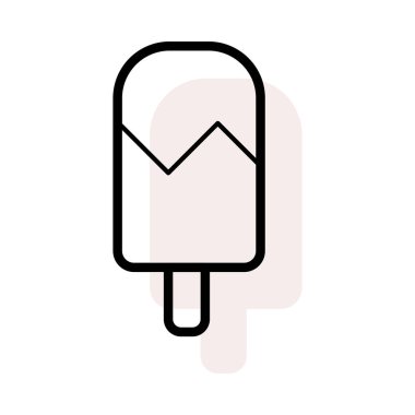 dondurma ikonu vektör illüstrasyonu