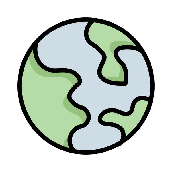 World Globe Icono Icono Ilustración Vectorial — Vector de stock