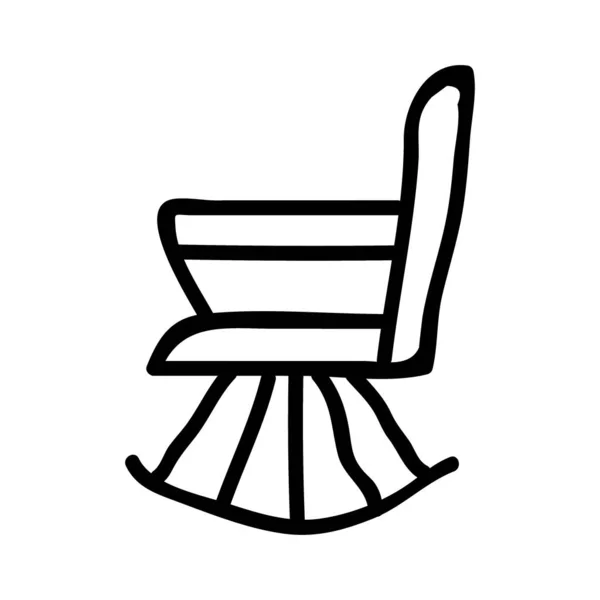 Icono Silla Vector Ilustración — Vector de stock
