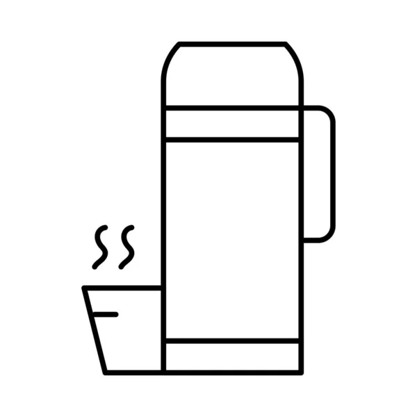 Ikona Strony Herbaty Wektor Ilustracji — Wektor stockowy