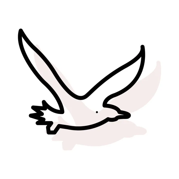 Vogel Web Symbol Vektorillustration — Stockvektor