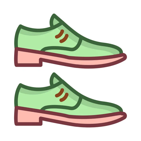 Schuhe Web Symbol Vektor Illustration — Stockvektor