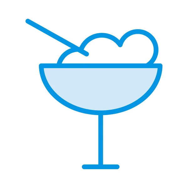 Icono Helado Vector Ilustración — Archivo Imágenes Vectoriales