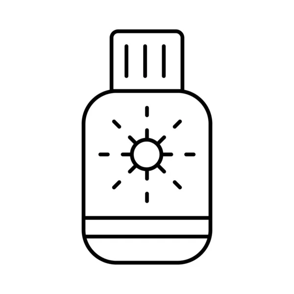 Lotion Web Icon Vector Illustration — Stock Vector