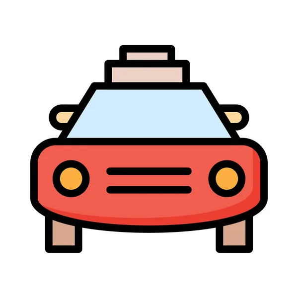 Coche Sobre Fondo Blanco Ilustración Vectorial — Vector de stock