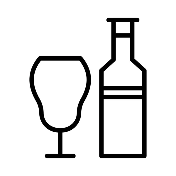 Fles Glas Vectorillustratie — Stockvector