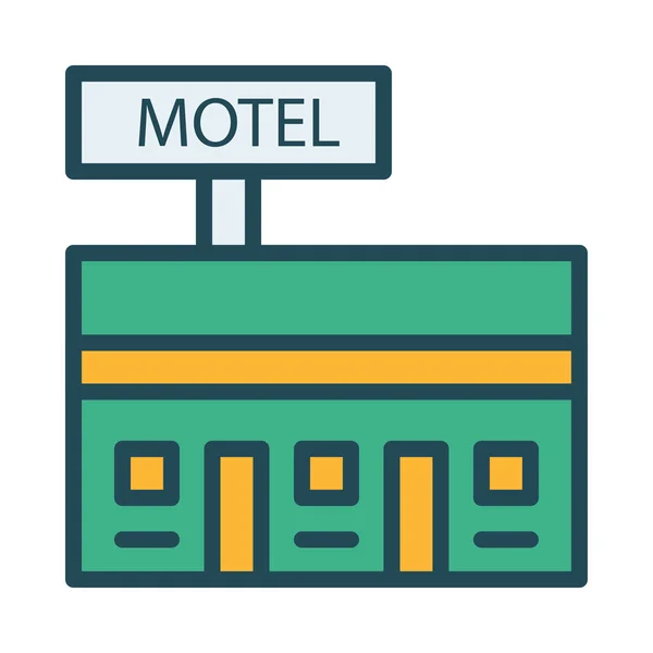 Icono Web Del Hotel Ilustración Vectorial — Archivo Imágenes Vectoriales