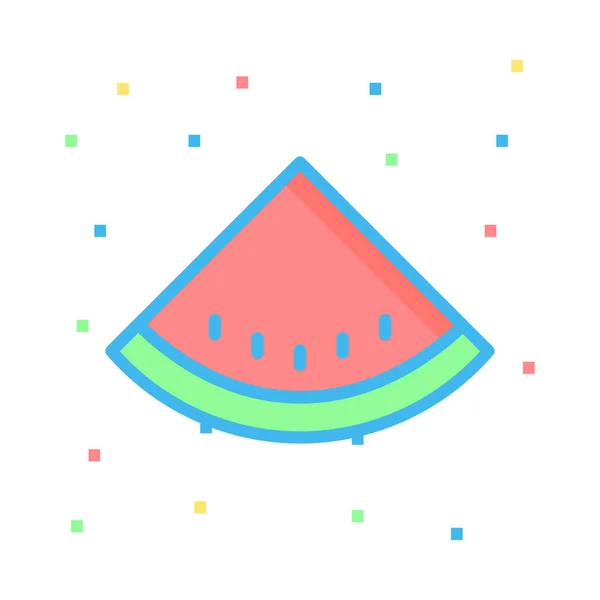 Watermelon Icon Vector Illustration — Stock Vector