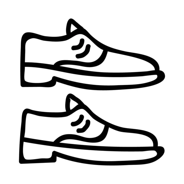 Schoenen Web Icoon Vector Illustratie — Stockvector