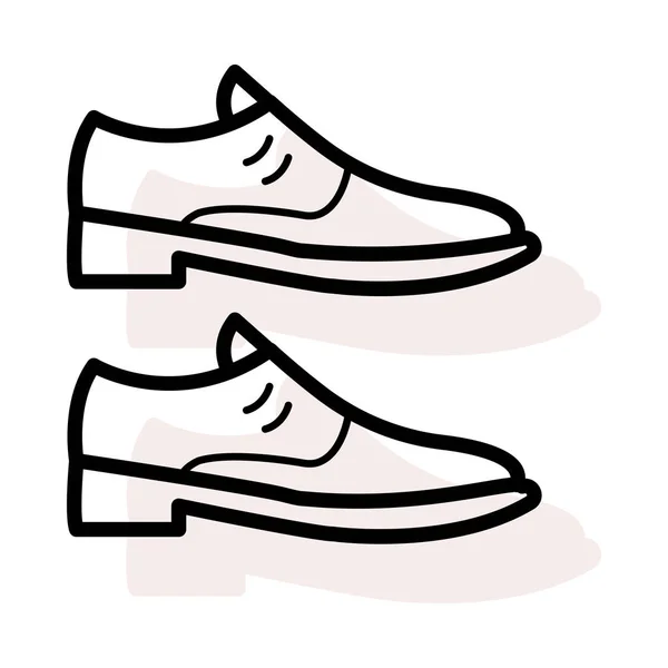 Schuhe Web Symbol Vektor Illustration — Stockvektor