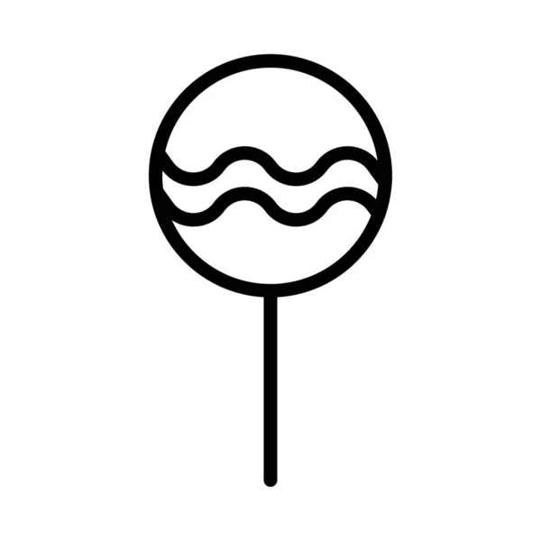 Иконка Lollipop Web Векторная Иллюстрация — стоковый вектор