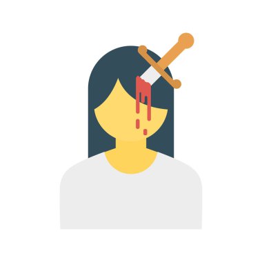 Halloween Tema düz vektör simgesi