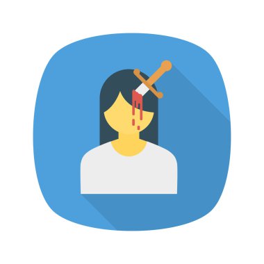 Halloween Tema düz vektör simgesi