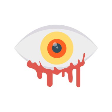 Cadılar Bayramı renkli tema düz vektör simgesi