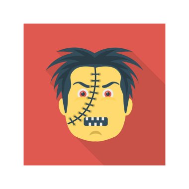 Cadılar Bayramı renkli tema düz vektör simgesi