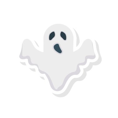 Cadılar Bayramı renkli tema düz vektör simgesi