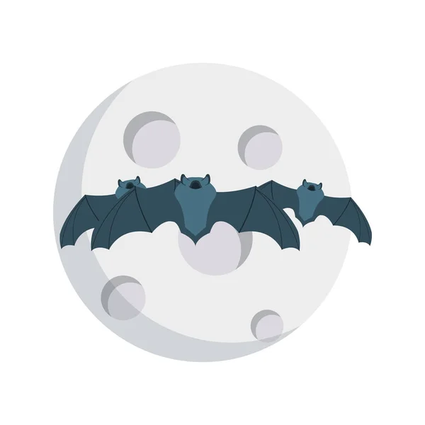 Halloween Thema Flache Vektor Symbol — Stockvektor