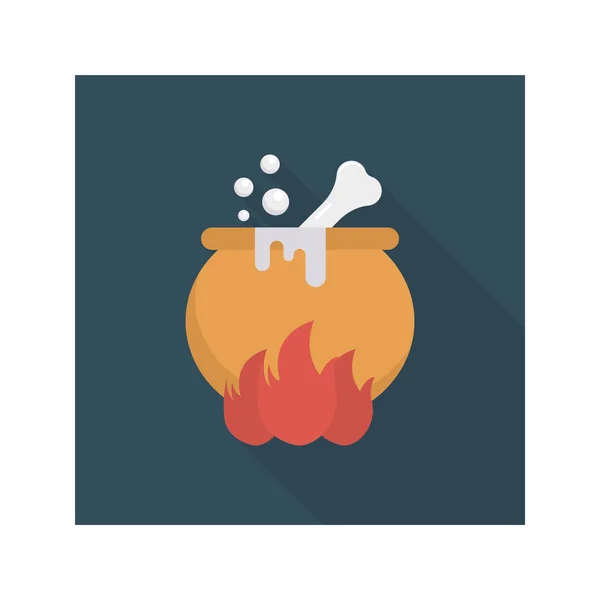 Tema Halloween Icono Vector Plano — Vector de stock