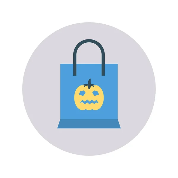 Halloween Thema Platte Vector Pictogram — Stockvector