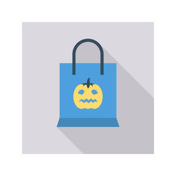 Halloween Couleur Thème Plat Vecteur Icône — Image vectorielle