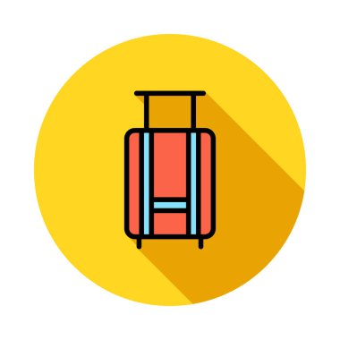 Bagaj simgesi. Vektör çizim