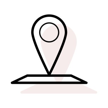 harita konumu simgesi. vektör çizim