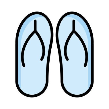 flip flop Peep simgesi. Vektör çizim