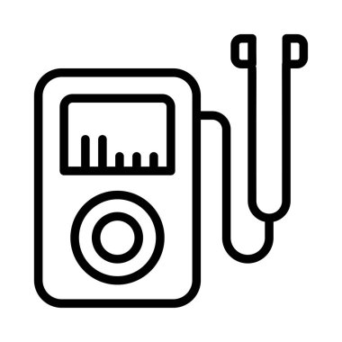 müzik çalar mp3 simgesi. Vektör çizim