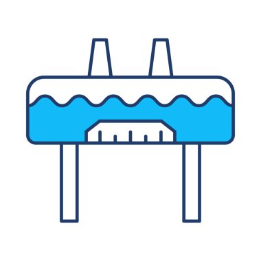 Beyaz arka plan, vektör, illüstrasyon izole bariyer düz simgesi