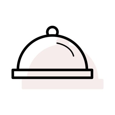 yemek yemek simgesi. Vektör çizim