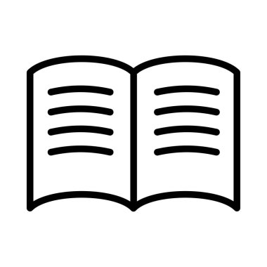 Kitap simgesini okuma. Vektör çizim