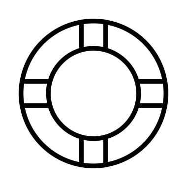 hayat tüp kurtarma simgesi. Vektör çizim