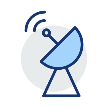 çanak anten simgesi. Vektör çizim