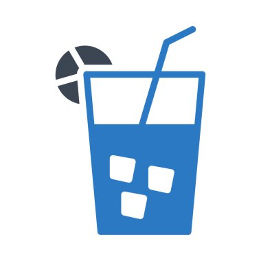 içki soda simgesi. Vektör çizim