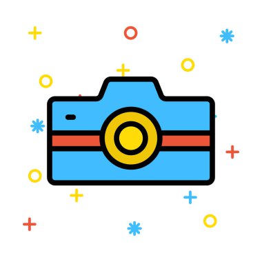 Kamera yakalama simgesi. Vektör çizim