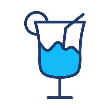 meyve suyu içecek simgesi. Vektör çizim