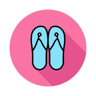 flip flop Peep simgesi. Vektör çizim